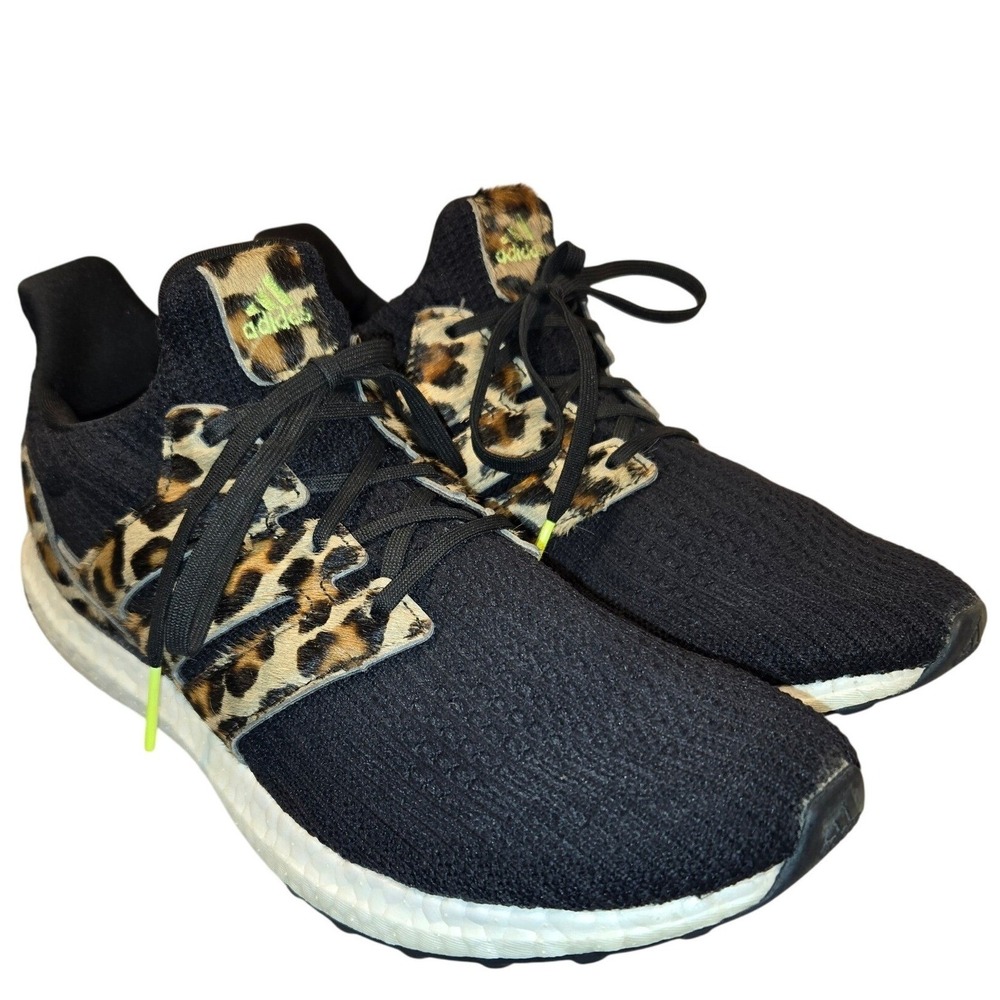 Adidas Ultraboost DNA Leopard Core Black Solar Pink Womens Shoes FZ2731 Size 10